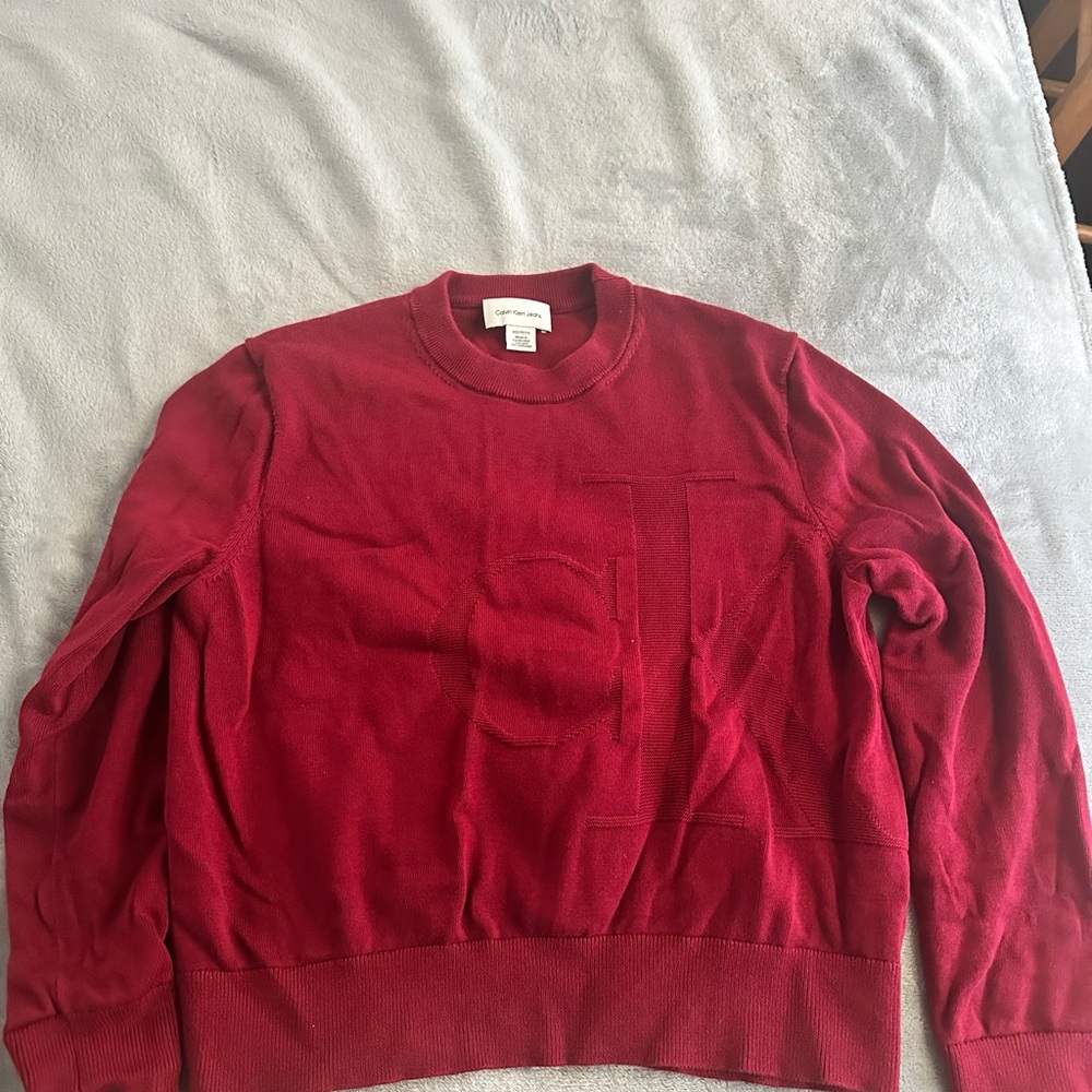 Calvin Klein Jeans Raspberry Crewneck Sweater